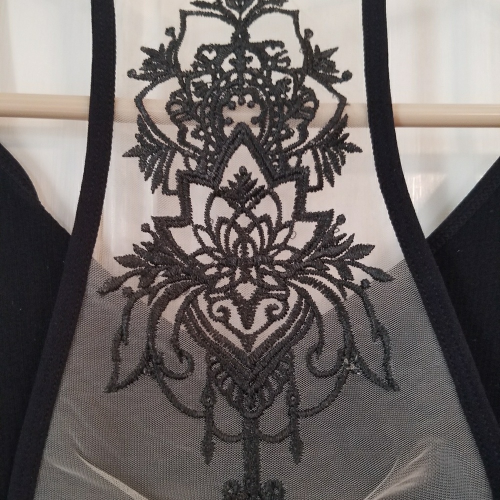 🔥HOT! BEST SELLER!!🔥BLACK TATTOO MESH BRALETTE - Picture 5 of 8